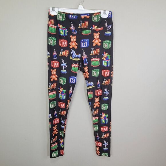 Children's Toys‎ Polyester Spandex Black Ankle Leggings Tall And Curvy - Picture 1 of 7